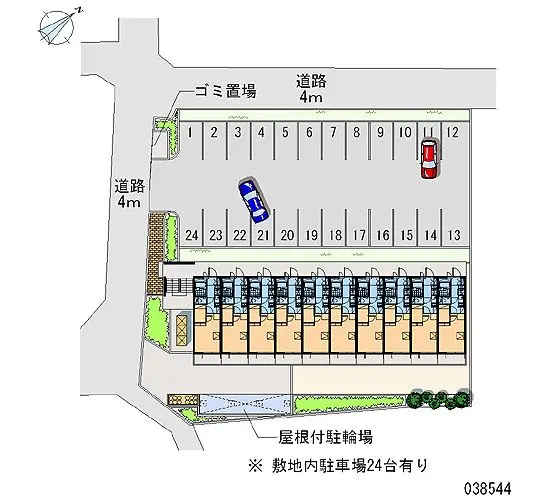 ★手数料０円★彦根市後三条町 月極駐車場